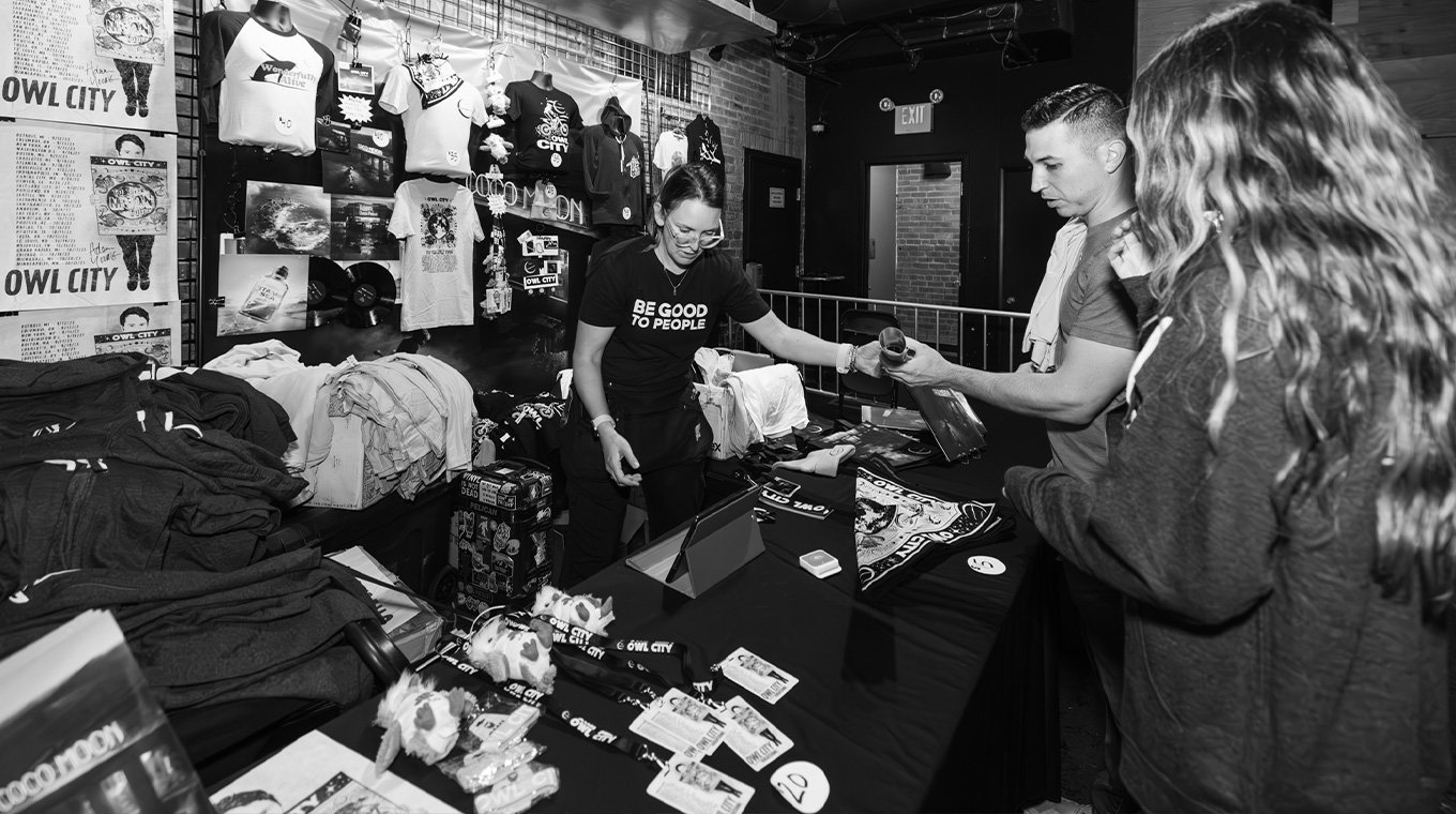 Merch table